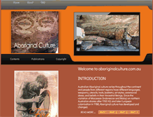 Tablet Screenshot of aboriginalculture.com.au